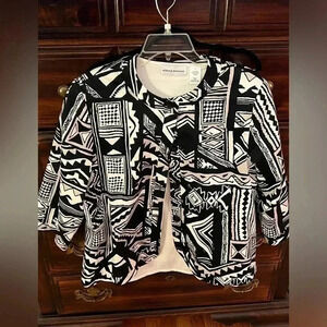 Women’s Alfred Dunner Size Large Shirt/ 16 Petite Coat Set